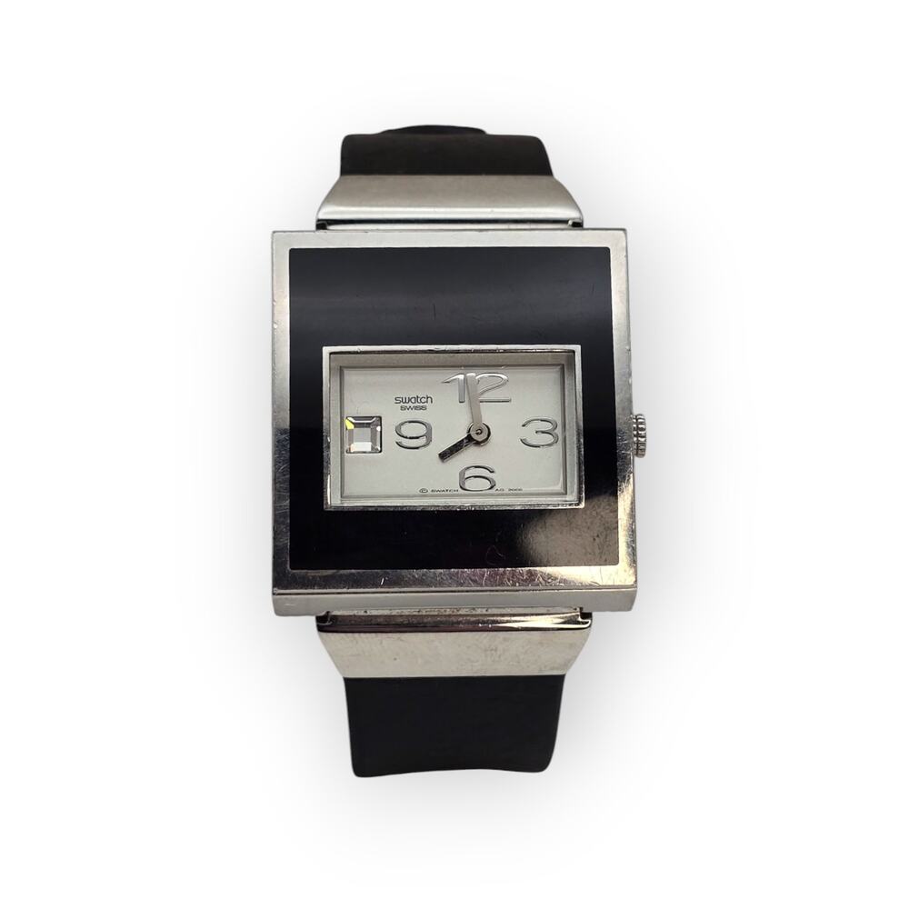 Swatch Rectangular Quartz Watch AG 2006 Adjustabl… - image 4